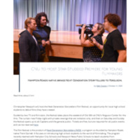 2.13 A Newsroom: CNU to Host Star-Studded Premiere for Young Filmmakers