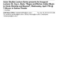1.9 ZB Asian Studies Lecture Series presents its Inaugural Lecture