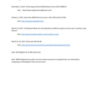 5.3 ZZZZZG Running Club 2014-2015 Race Schedule 