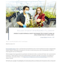 3.13 B Newsroom: Biology Student Wins Research Fellowship