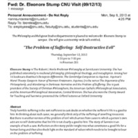 3.33 C Dr. Eleonore Stump CNU Visit (09/12/13)