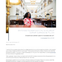 2.02 Newsroom: Whitehead Foundation&#039;s CNU Scholarship Support Surpasses $3 Million