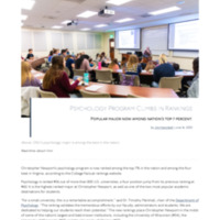 3.35 B Newsroom: Psychology Program Climbs in Rankings