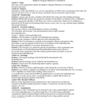 5.3 I Baptist Collegiate Ministries Constitution <br />
