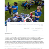 2.46 B-4 Newsroom: Clothing Donations are Proof Campus Has a Big Heart