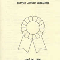1.8 F Service Award Ceremony, April 26, 1996