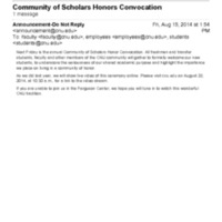 1.8 C-3 Community of Scholars Honors Convocation