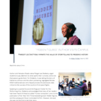 3.23 Newsroom: &quot;Hidden Figures&quot; Author Visits Campus 