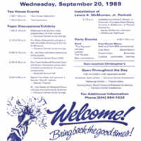 1.8 B Founders Day Celebration, September 20, 1989