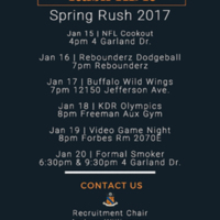 2.33 G-1 Kappa Delta Rho spr2017 rush