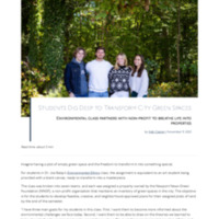 3.33 Newsroom: Students Dig Deep to Transform City Green Spaces