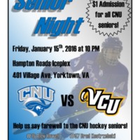 2.33 G-1 CNUHockeySeniorNight 012016
