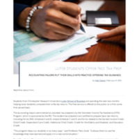 3.54 B Newsroom: Luter Students Offer Free Tax Prep