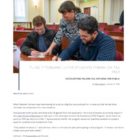 3.54 B Newsroom: Filing it Forward-Luter Students Embark on Tax Prep