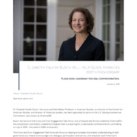 2.49 Newsroom: Elizabeth Kaufer Busch Will Help Guide America&#039;s 250th Anniversary