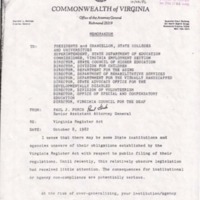 1.4 C-2 Memo from Paul J. Forch about the Virginia Register Act 