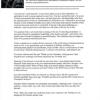 1.8 A-2 Commencement remarks from Timothy Sullivan, May 13, 2007