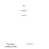 6.1 Maurice Saylor: Contemporary Composer