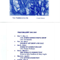 3.13 D-1 Postcard: CNU Juried Homecoming Show