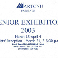 3.13 D-1 Postcard: Senior Exhibition (2003)