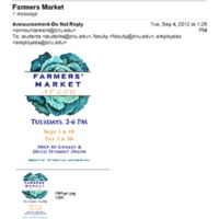 1.9 U Farmer&#039;s Market - Fall 2012