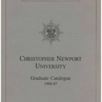 3.18 A-1 1996-1997 Christopher Newport University Graduate Catalog